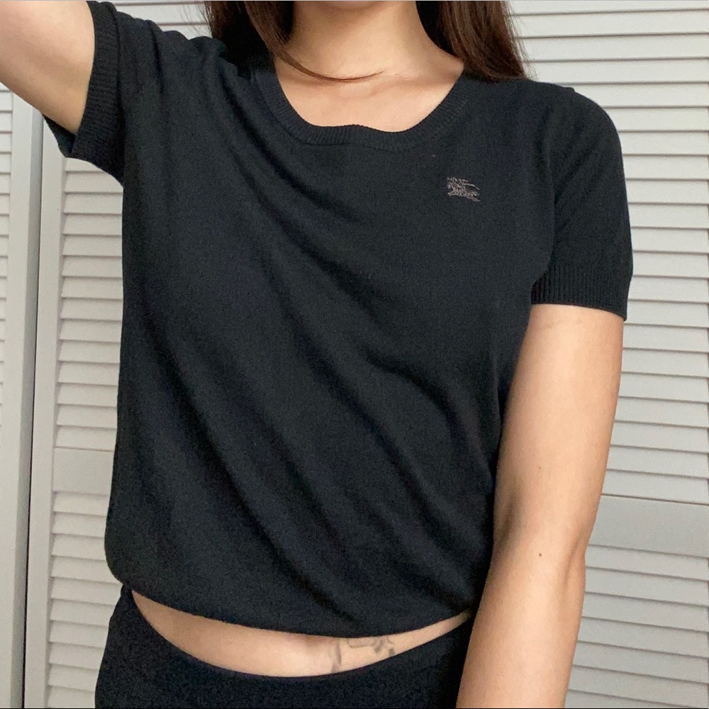 Vintage Burberry Black Tee